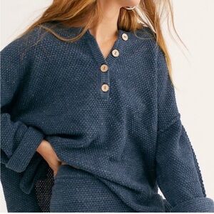 Free People Hailee Sweater Set in Navy (Blue)